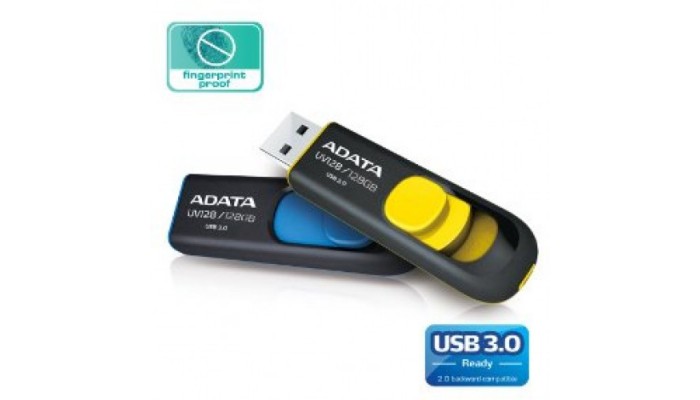 Adata Yellow USB 16GB 16G UV128 USB3.0 Flash Drive New Lifetime Warranty