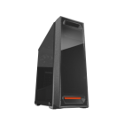 Case Cougar | MX350 / Mid tower / one transparant side window/tempered glass/ 2 red LED fans