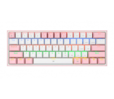 Keyboard Redragon |​ K617-R WP/Fizz Pro White/Pink, Wired Gaming