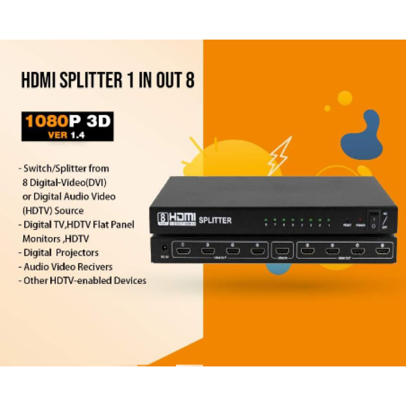 Splitter HDMI | 1 IN OUT 8