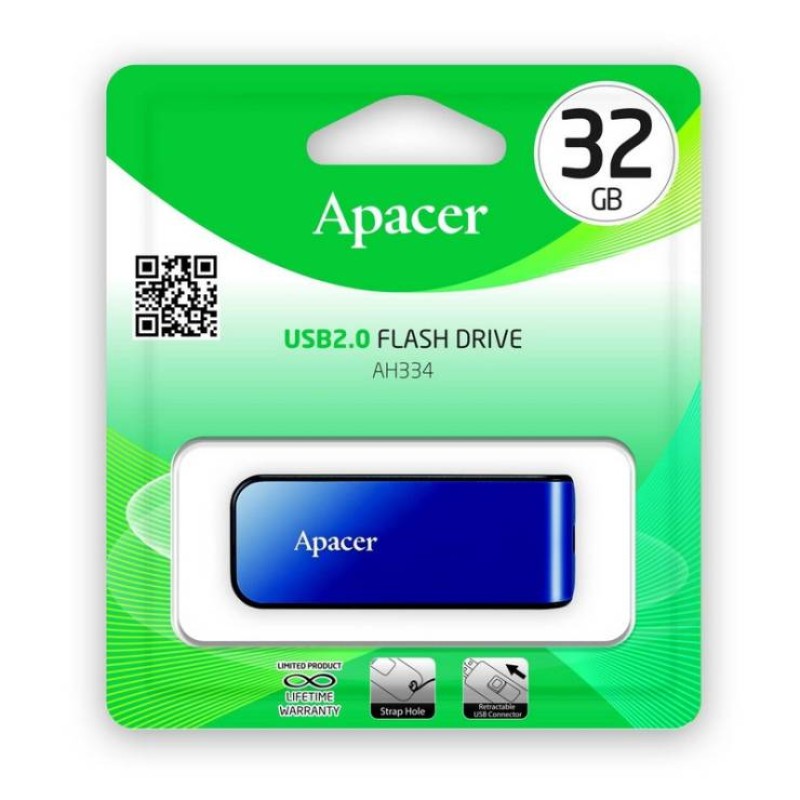 Flash Apacer | 64GB (AH334 ) USB 2.0