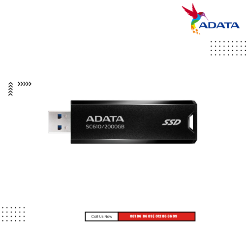 External ADATA SSD | SC610 ( ​2TB ) USB -C 3.2 Gen2 (USB 10Gbps)