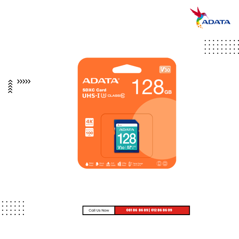Memory Cards Adata | UHS-I U3 CLASS 10 ( V30 )- ( 128GB )
