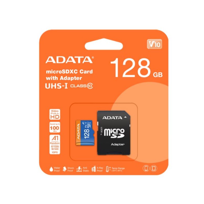 Micro SD ADATA | UHS-I CLASS10 A1( V10 ) -100M ( 128GB )