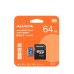 Micro SD ADATA | UHS-I CLASS10 A1(V10)-100M ( 64GB )