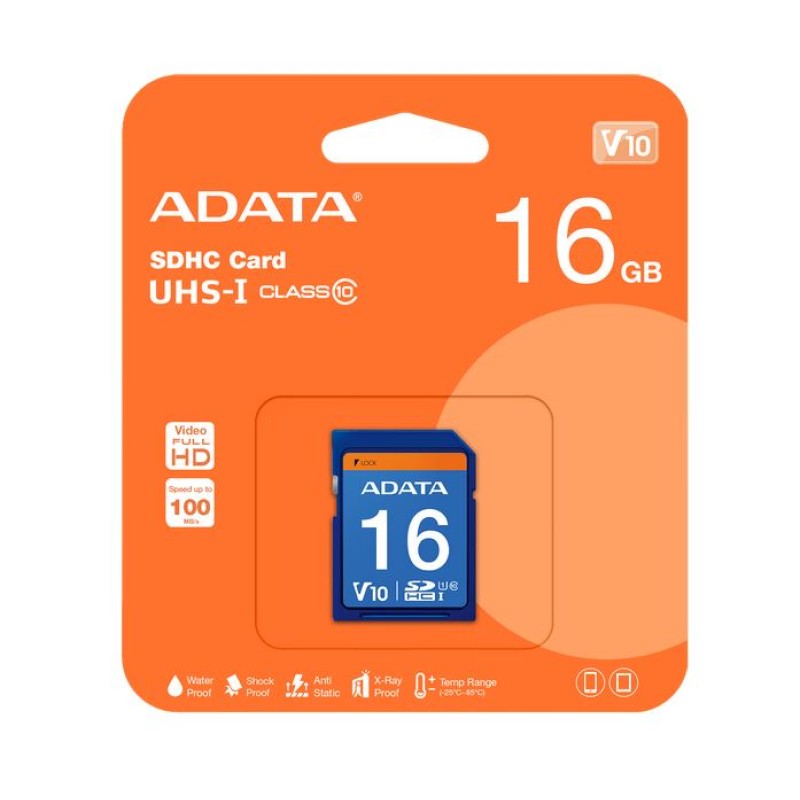 Memory Cards Adata | UHS-I V10 CLASS10 (V10 ) 16GB
