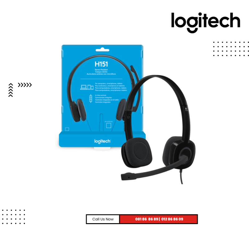 Headsets Logitech | Stereo Headset H151 -BLACK