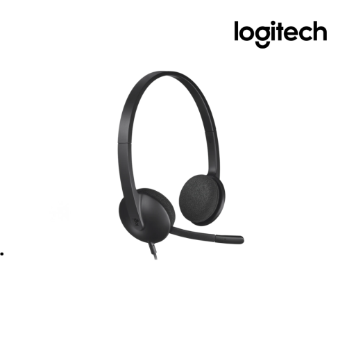 Headsets Logitech |  H340 Black USB with Noise-Cancelling Mic (981-000477)