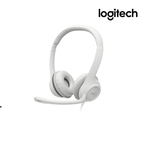 Headsets Logitech | H390 USB Computer Headset - OFF-WHITE - APANZ-122 (981-001287)