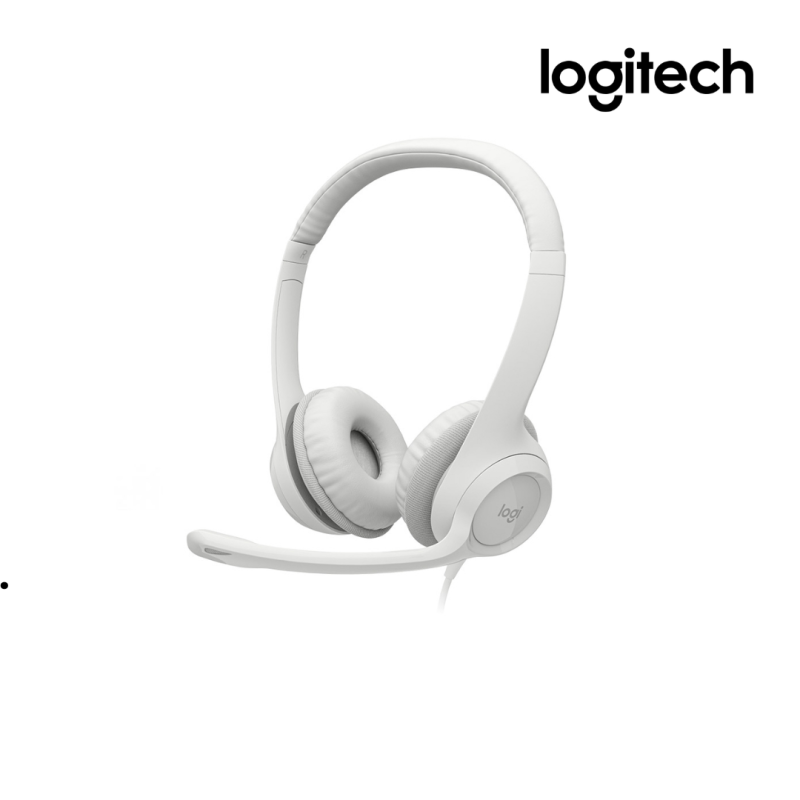Headsets Logitech | H390 USB Computer Headset - OFF-WHITE - APANZ-122 (981-001287)