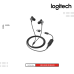 Headsets Logitech | Zone Wired Earbuds Built for business with embedded noise-canceling mic and multiple connections(981-001095)
