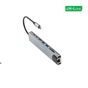 USB Type-C Docking | JH-Link Type-C 8-in-1 Docking Station (IN830)