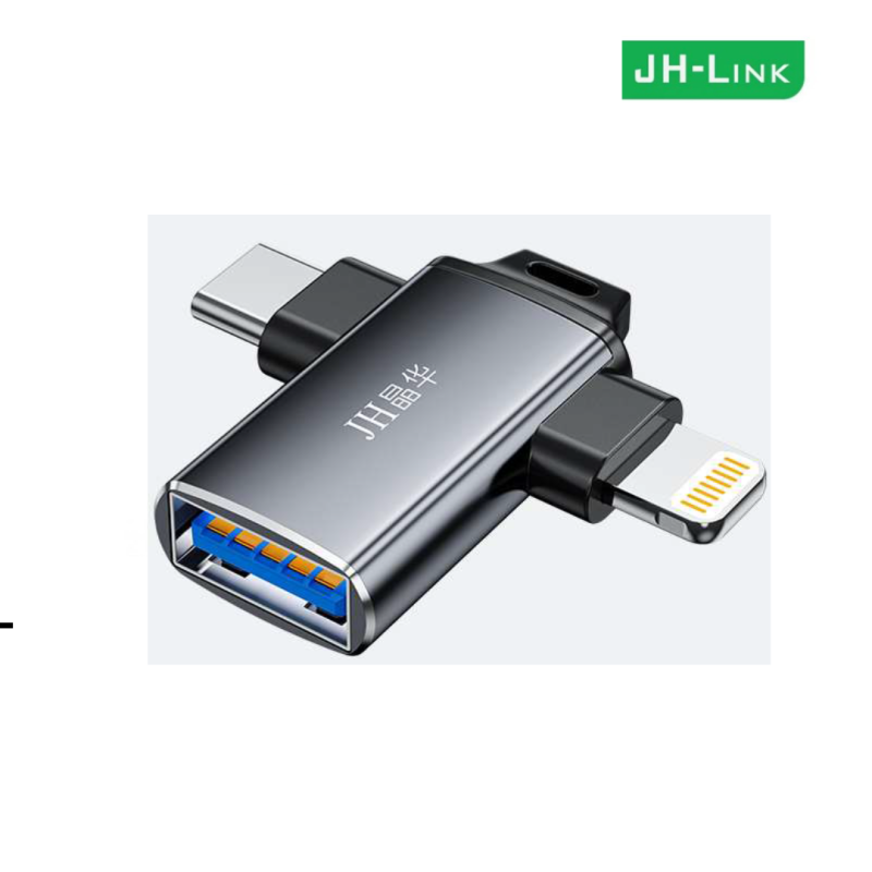 Lightning +Type-C JH-Link 2-in-1 (OTG to USB3.0 (IS370 )