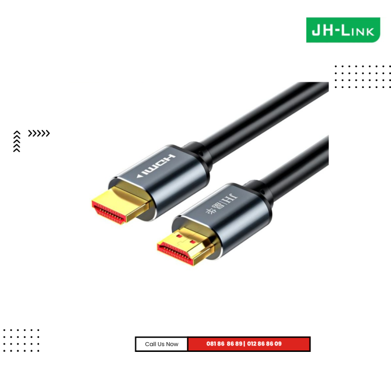 Cable  HDMI to HDMI  | JH-Link HDTV Aluminum alloy  19+1 2.0V 4K (10M) (JH-IH630K )