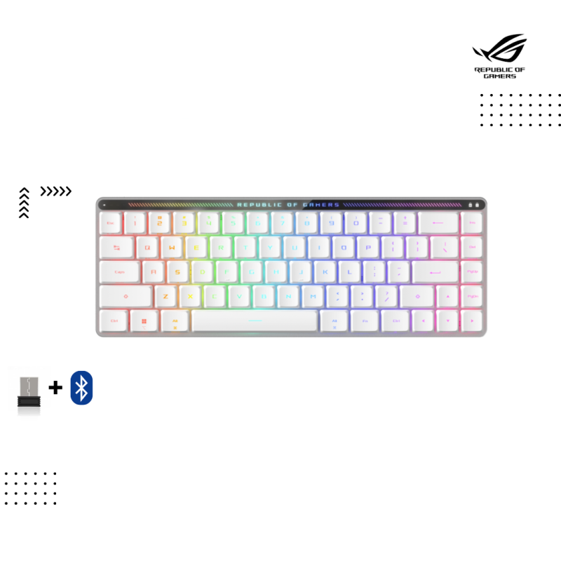 Keyboard Asus ROG | Falchion RX Low Profile ( M603) White ( Wireless + Bluetooth )