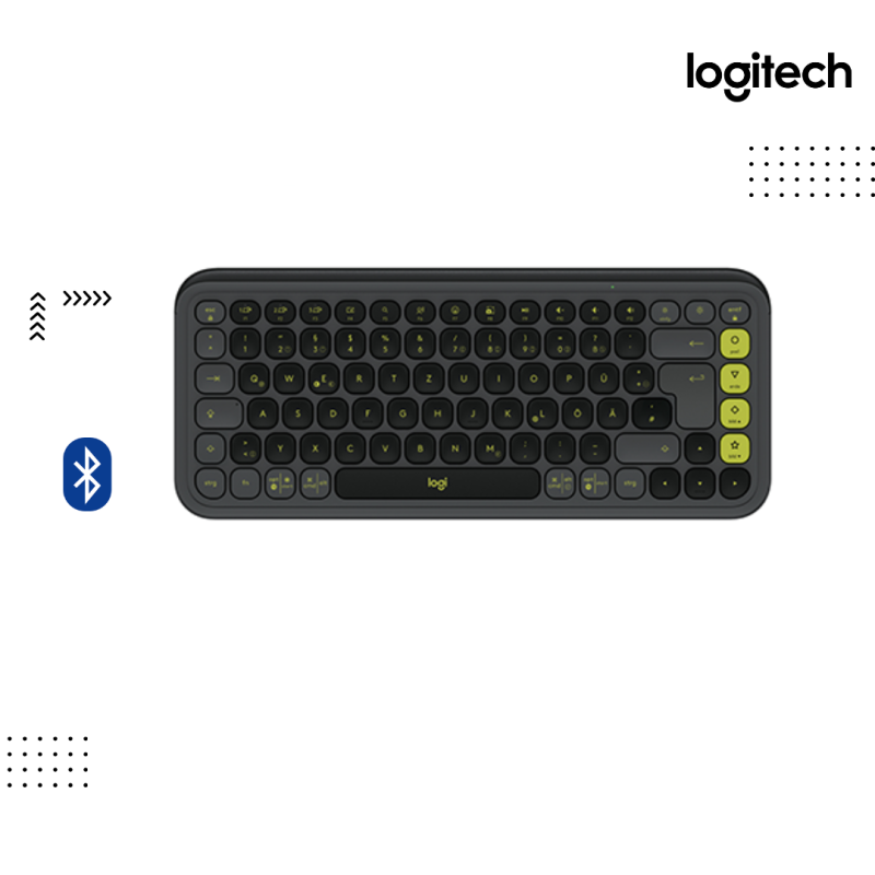 Keyboard Logitech | K380s -Pebble Keys 2  ( Bluetooth ) GRAPHITE,LILAC