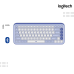 Keyboard Logitech | K380s -Pebble Keys 2  ( Bluetooth ) GRAPHITE,LILAC