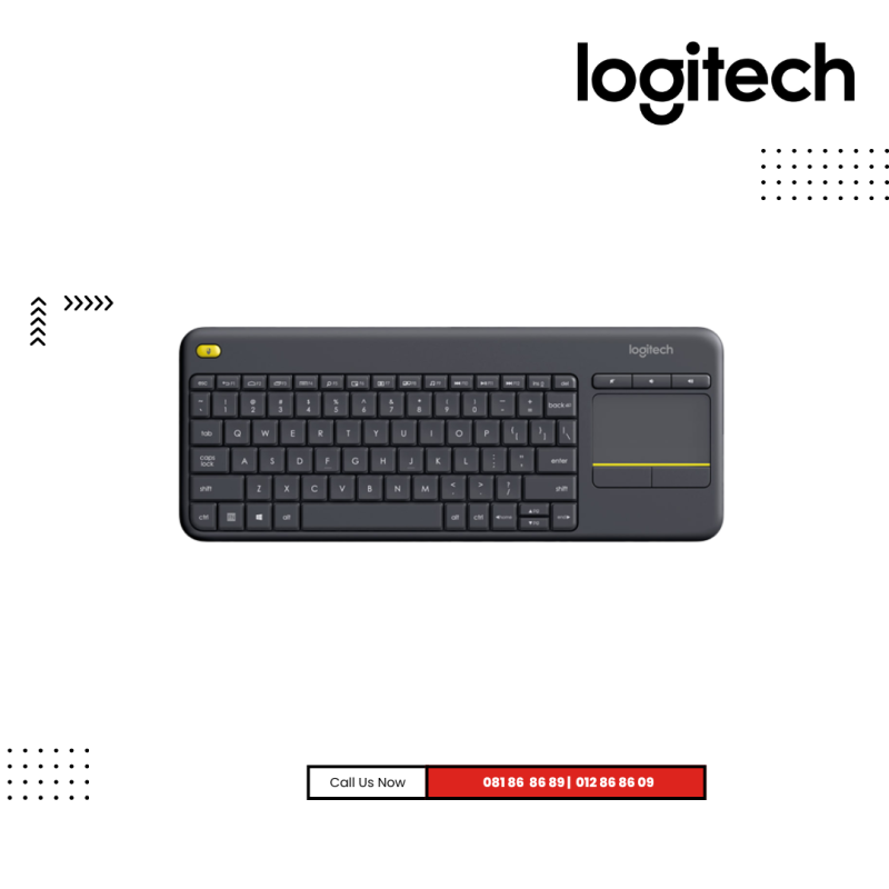 Keyboard Logitech  | K400 Plus Touch - Black - ( Wireless )