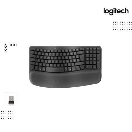 Keyboard Logitech  | Wave Keys  ergonomic  - Graphite5 -Wireless  USB