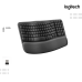 Keyboard Logitech  | Wave Keys  ergonomic  - Graphite5 -Wireless  USB
