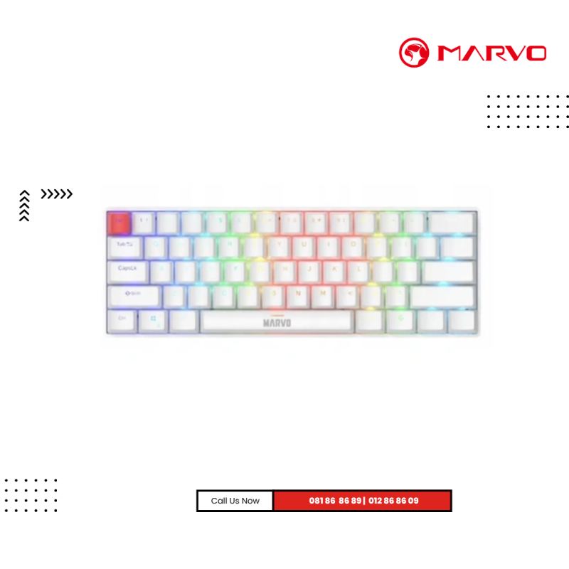 Keyboard Marvo | KG933G  Wired RGB Gaming ( Mechanical ) -White