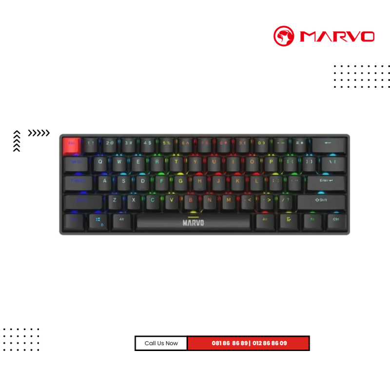 Keyboard Marvo | KG933G  Wired RGB Gaming ( Mechanical ) -Black