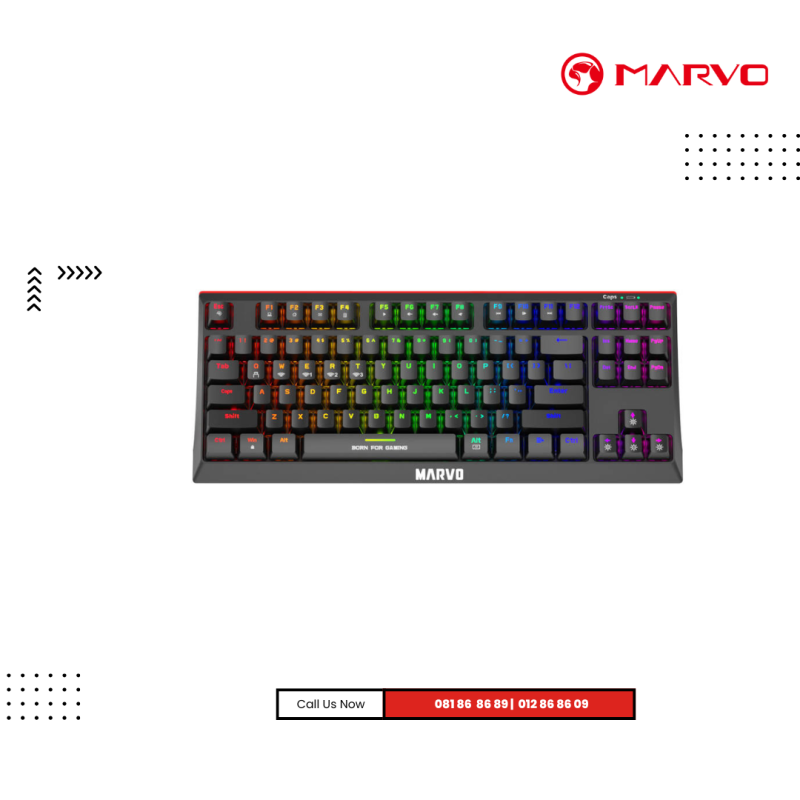 Keyboard Marvo | KG953W RGB (  Wireless & Bluetooth ) (  Mechanical )  Gaming