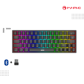 Keyboard Marvo | KG955W ( Wirless + Blutooth)  RGB Gaming ( Mechanical )