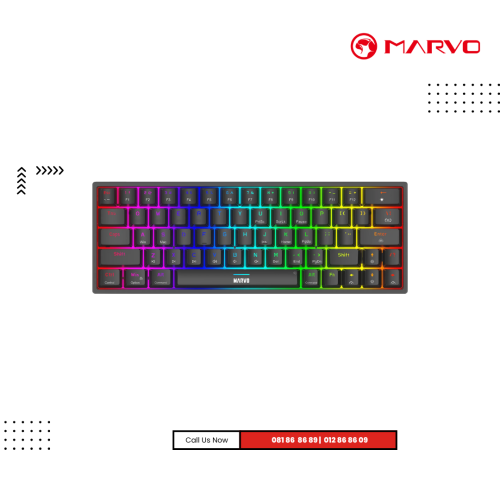 Keyboard Marvo | KG955W ( Wirless + Blutooth)  RGB Gaming ( Mechanical )