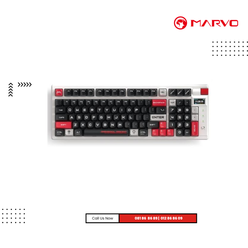 Keyboard Marvo |  MonKa KG991W ( Wireless + Bluetooth ) RGB Gaming ( mechanical)