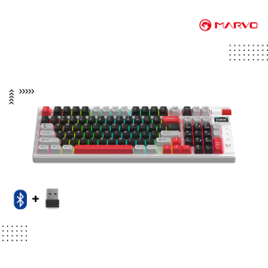 Keyboard Marvo |  MonKa KG991W ( Wireless + Bluetooth ) RGB Gaming ( mechanical)