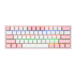 Keyboard Redragon |​ K617-R WP/Fizz Pro White/Pink, Wired Gaming