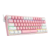 Keyboard Redragon |​ K617-R WP/Fizz Pro White/Pink, Wired Gaming