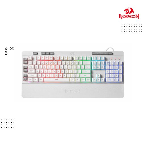 Keyboard Redragon | K512W Shiva White RGB Backlit Membrane Gaming