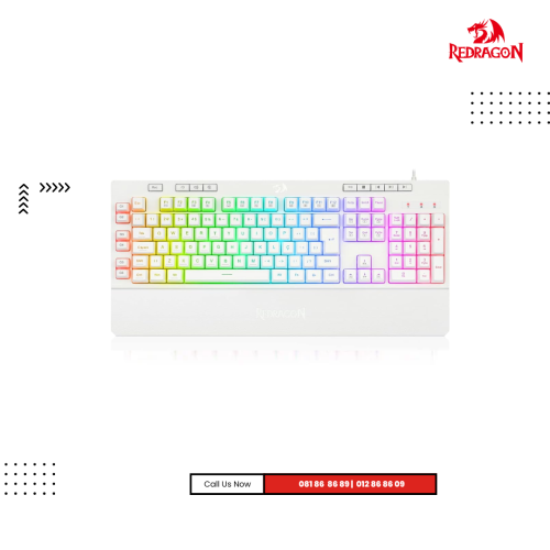 Keyboard Redragon | K512W Shiva White RGB Backlit Membrane Gaming