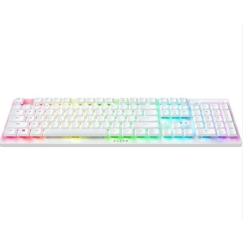 Keyboard Razer | DeathStalker V2 Pro - ( Wireless ) Low Profile Optical Gaming (Clicky Purple Switch) - White Edition - US Layout - World