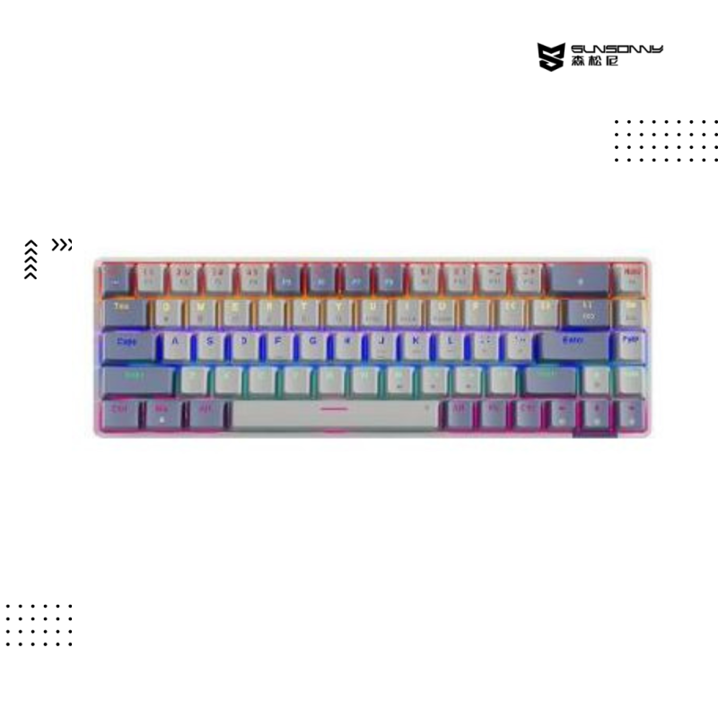 Keyboard SUNSONNY | N-J6PRO GAMING- Wire ( Gray Ombre )Switch : Jixian Brown
