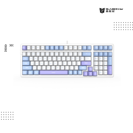 Keyboard SUNSONNY | N-J80 Wired GAMING (Purple / White / Blue ) Switch : Red / Blue