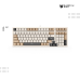 Keyboard SUNSONNY | N-J80  Wired GAMING (Milky White / Brown / Gray ) Switch : Brown