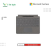 Keyborad Surface | Surface Pro X+8+9+10+11 Signature Type Cover Copilot+ Slim Pen Series 2 (GRAY )