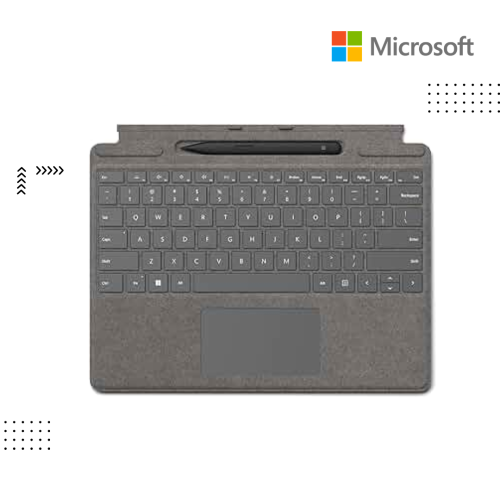 Keyborad Surface | Surface Pro X+8+9+10+11 Signature Type Cover Copilot+ Slim Pen Series 2 (Platinum )