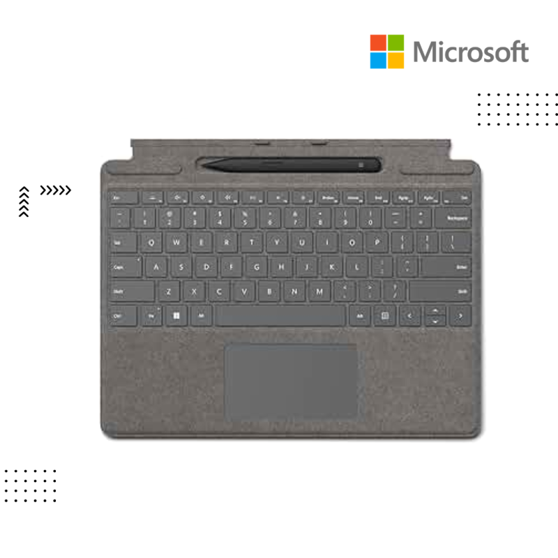 Keyborad Surface | Surface Pro X+8+9+10+11 Signature Type Cover Copilot+ Slim Pen Series 2 (Platinum )