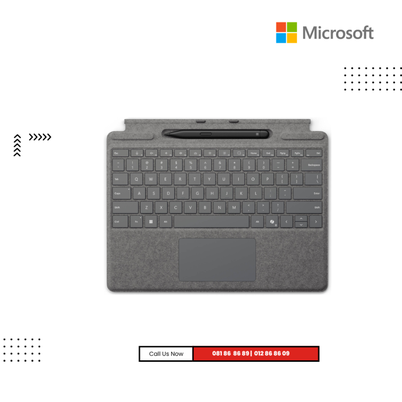 Keyborad Surface | Surface Pro X+8+9+10+11 Signature Type Cover Copilot+ Slim Pen Series 2 (Platinum )