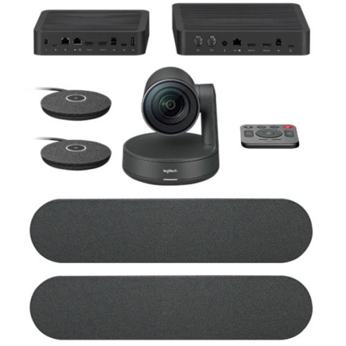 Webcam Logitech | 4k Rally Plus EU Premium Ultra-HD Conference System with Automatic Camera Control Black