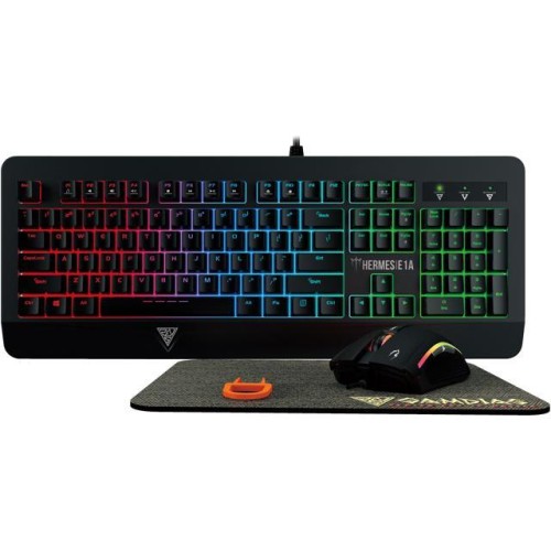 Combo Gamdias | Hermes E1A 7 Color Gamdias 3-in-1, Keyboard/Mouse/Mouse Pad