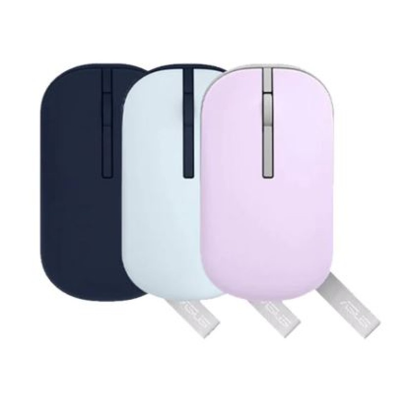 Mouse Asus  |  MD100- Marshmallow ( Wireless ​+ Bluetooth ) PURPLE/BEIGE/BLUE