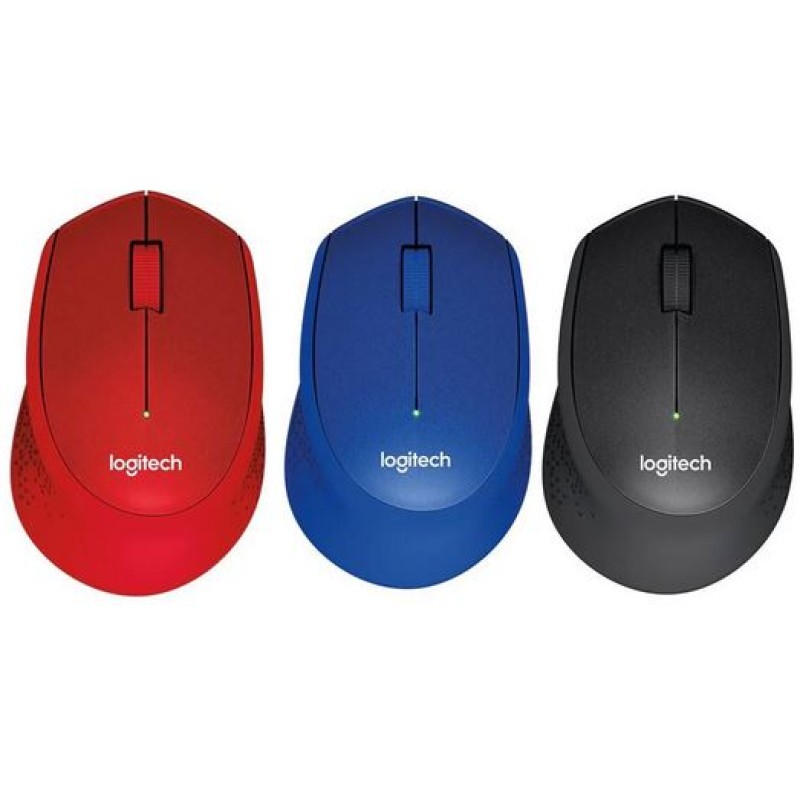 Mouse ​Logitech | M331 Silent Plus -Mouse Black/Blue/Red (Wireless )