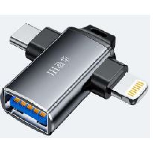 JH-Link 2-in-1 (Lightning+Type-C) OTG to USB3.0 (IS370 )