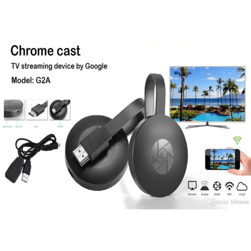 Chrome Cast  TV  Stream Device By Google ( G2A )