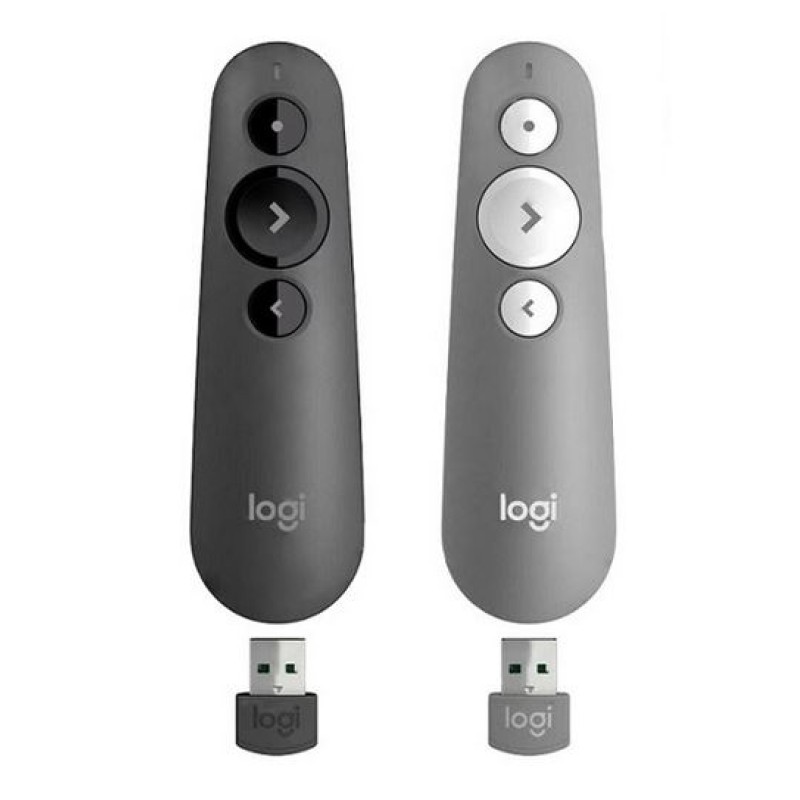 Logitech Presenter | R500s Laser Presentation Remote - Mid Grey (910-006522)